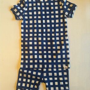 GAP Kids Blue Checkered Pajama Set